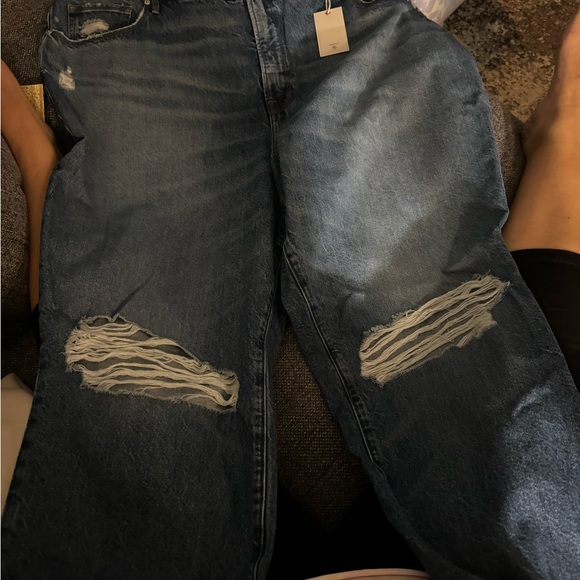 NWT Good American GOOD BOY STRAIGHT JEANS, size 20 - Picture 3 of 15